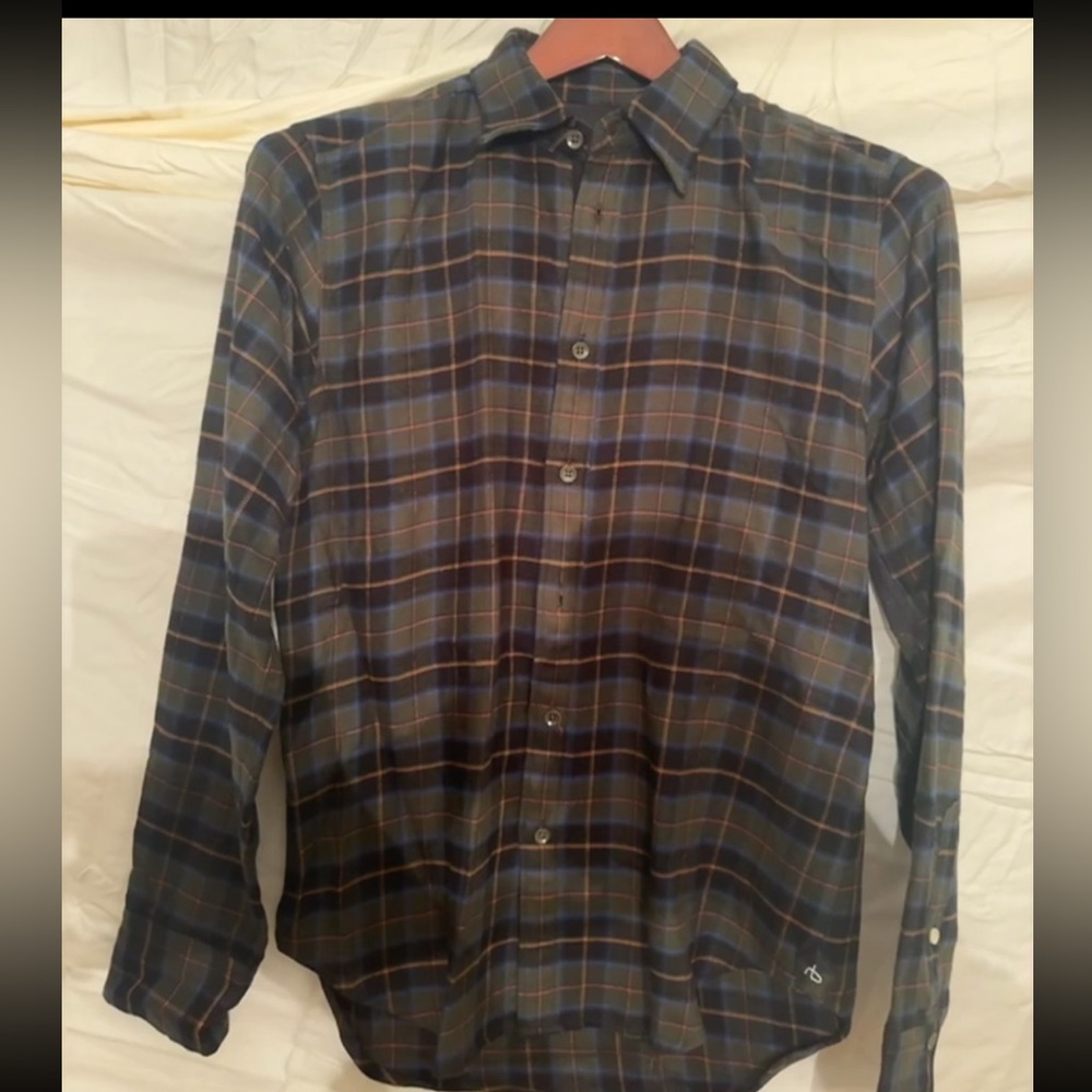Rag & Bone Men’s Flannel green and blue S